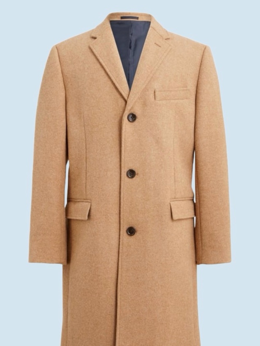 J Crew Single-Breasted Wool topcoat